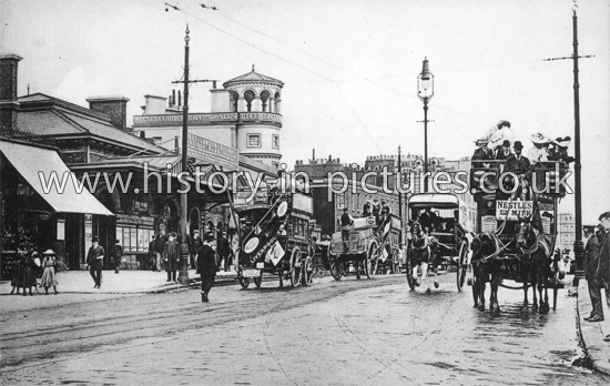 Uxbridge Road, Shepherds Bush London. c.1907.